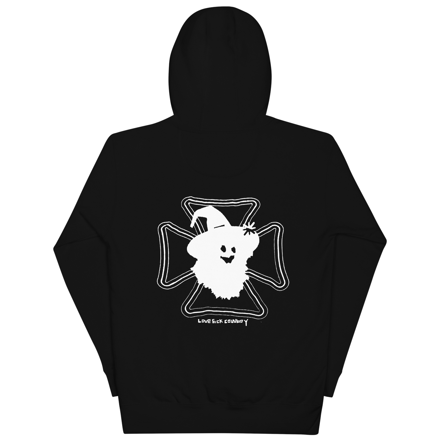 I'M A BADASS COWBOY FAN EMBROIDERED HOODIE