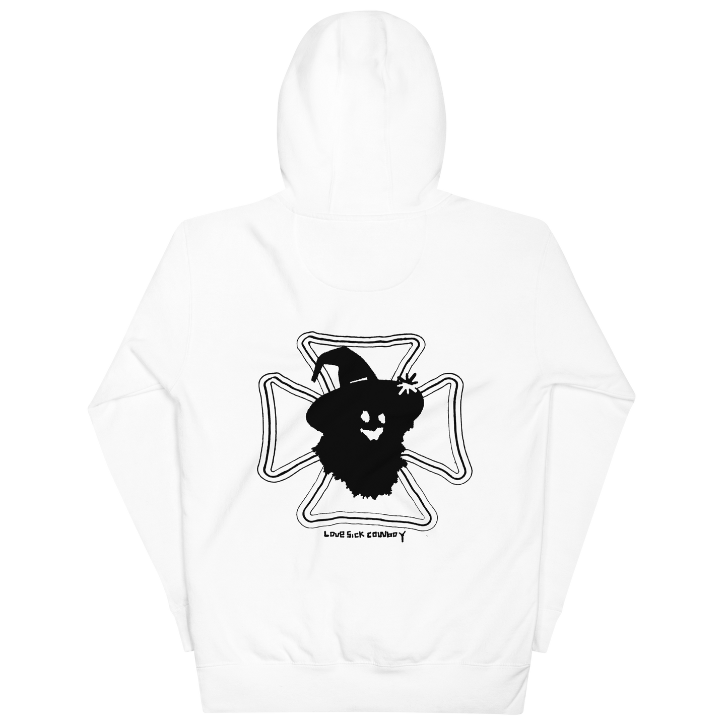 I'M A BADASS COWBOY FAN EMBROIDERED HOODIE