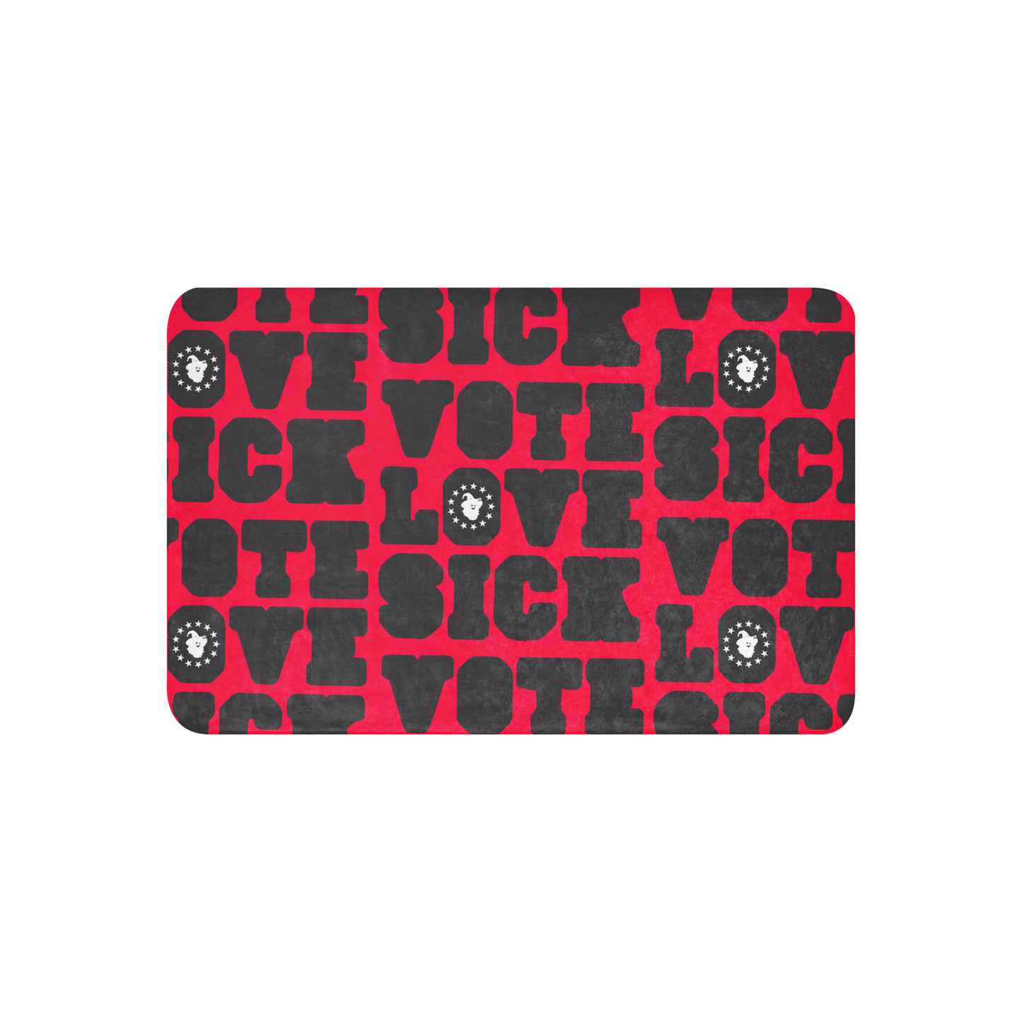 VOTE LOVE SICK Sherpa blanket