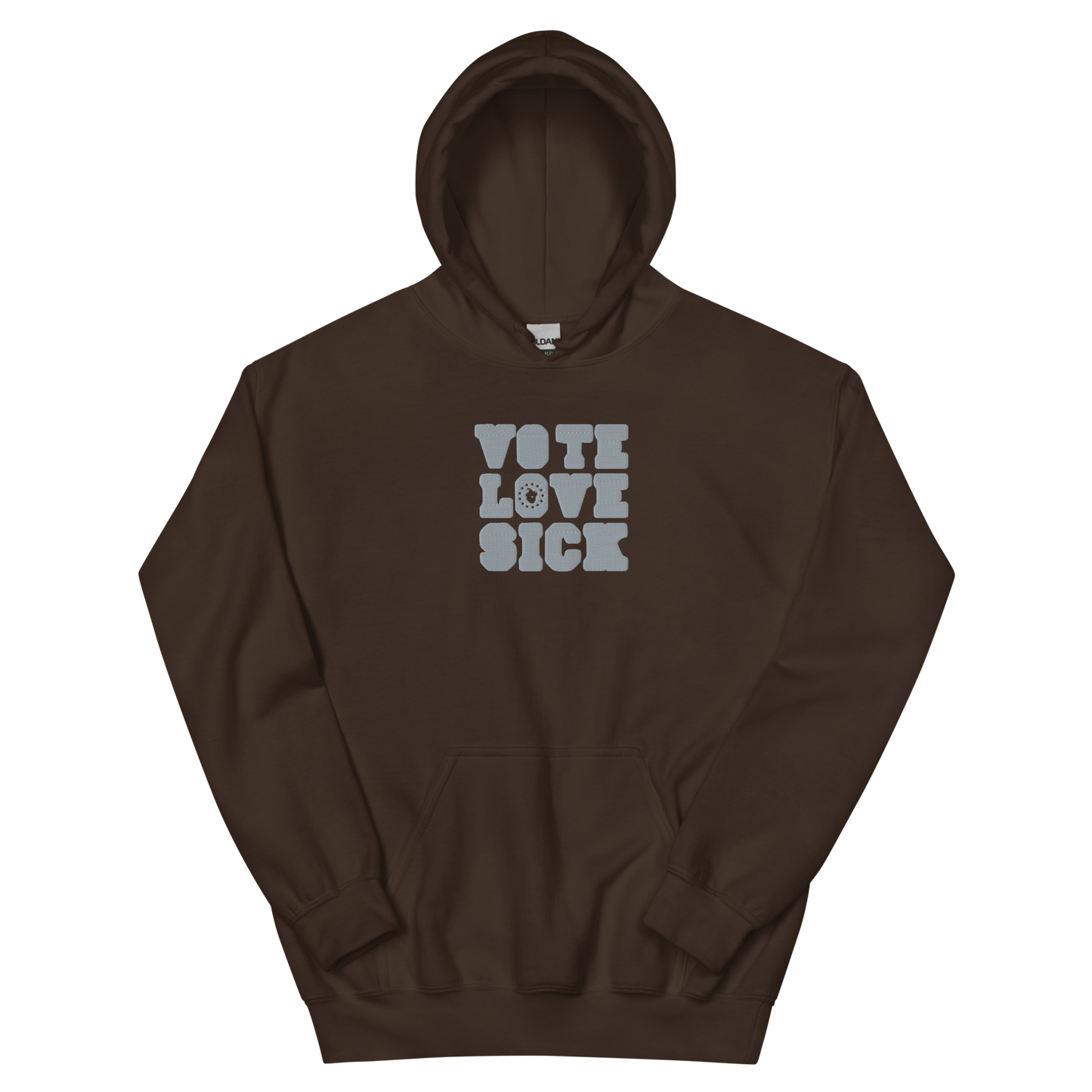 VOTE LOVE SICK EMBROIDERED Unisex Hoodie