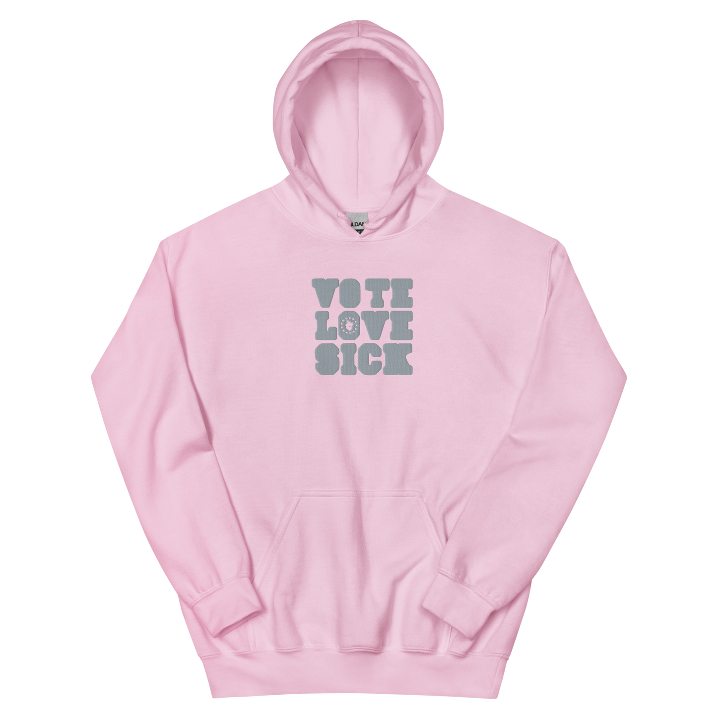 VOTE LOVE SICK EMBROIDERED Unisex Hoodie