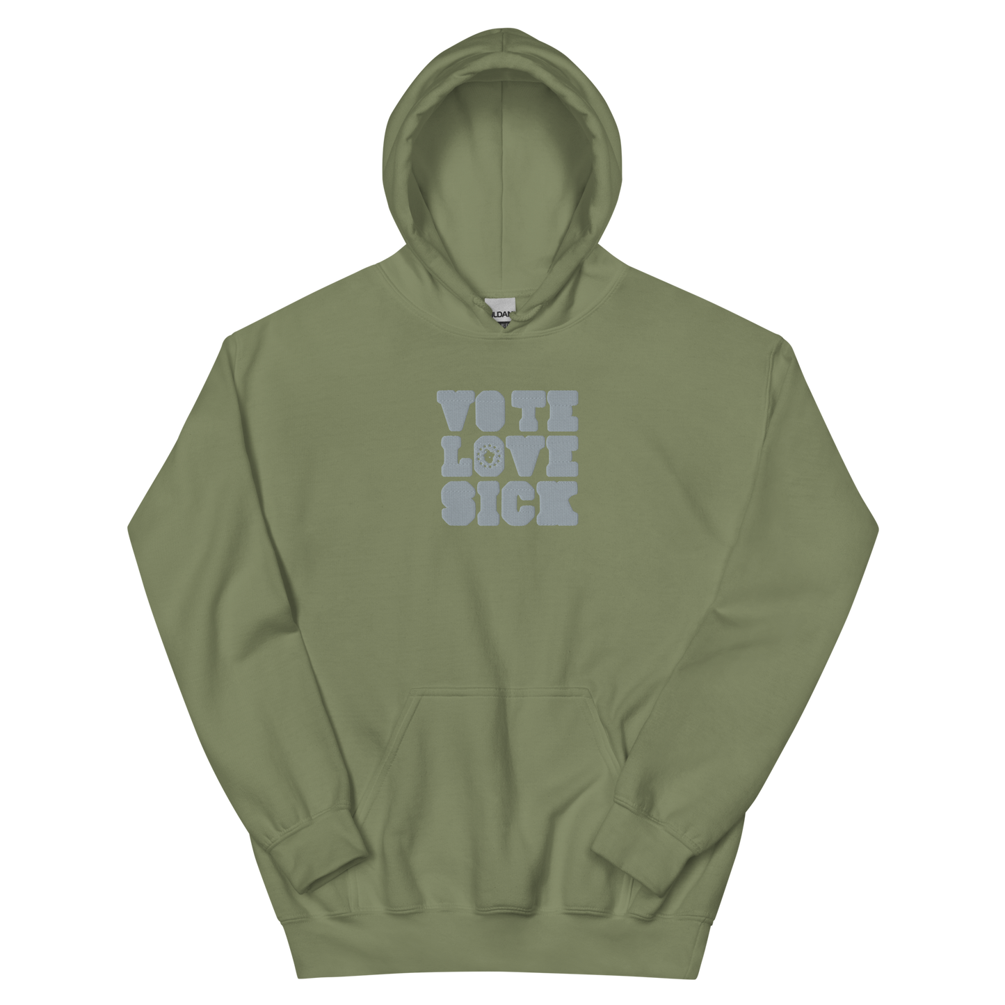 VOTE LOVE SICK EMBROIDERED Unisex Hoodie